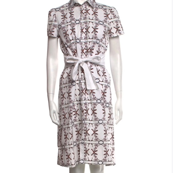 Carolina Herrera Born Free Limited Collection Printed Cotton Shirt Dress - Picture 8 of 12